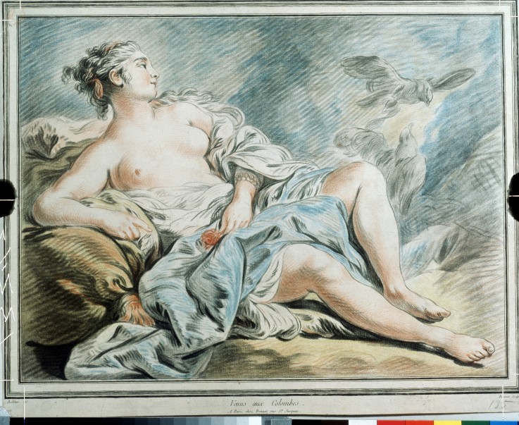 Venus with Doves a Louis Marin Bonnet