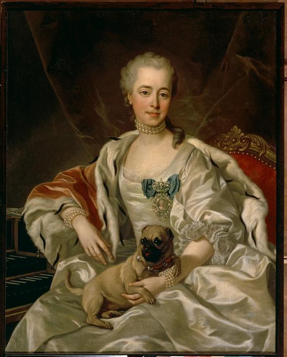 Portrait of Princess E.D.Golizyn a Louis Michel van Loo