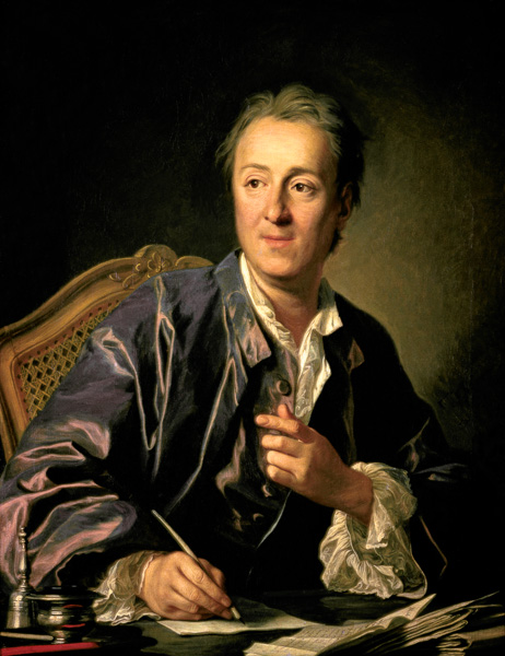 Portrait of Denis Diderot (1713-84) a Louis Michel van Loo