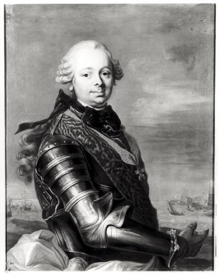 Portrait of Etienne-Francois a Louis Michel van Loo