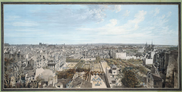Panoramic View of Paris Towards the North a Louis-Nicolas de Lespinasse