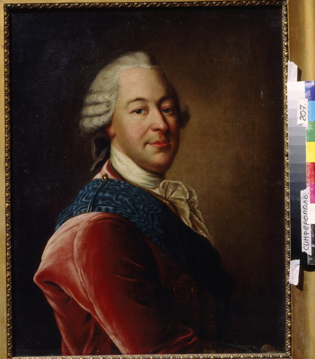 Portrait of Count Mikhail Illarionovich Vorontsov (1714-1767) a Louis Tocqué