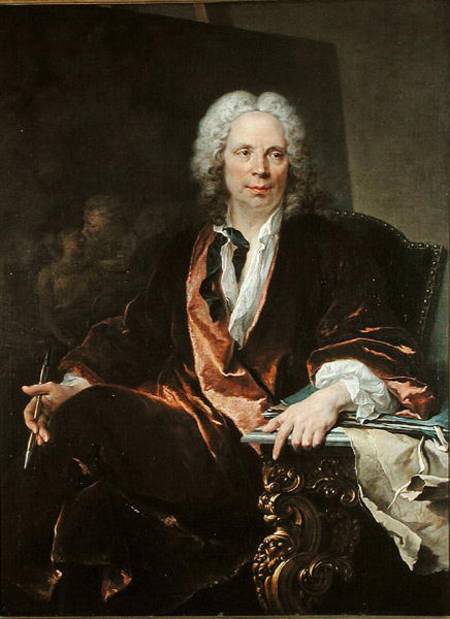 Portrait of Louis Galloche (1670-1761) a Louis Tocqué