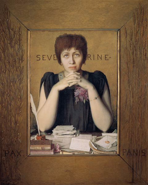 Portrait of Severine (Caroline Remy) (1855-1929) a Louis Welden Hawkins