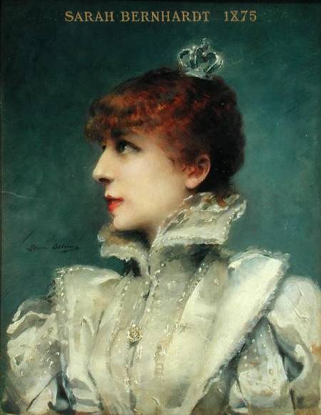 Sarah Bernhardt (1844-1923) a Louise Abbema