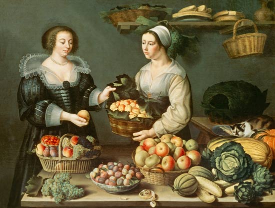 The Fruit and Vegetable Seller a Louise Moillon