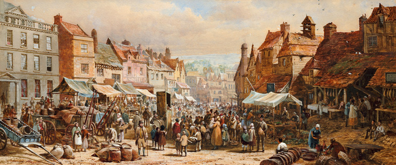 Market day in Chippenham. a Louise Rayner