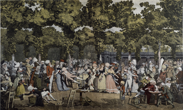 Paris, Jardin des Tuileries a Louis Philippe Debucourt