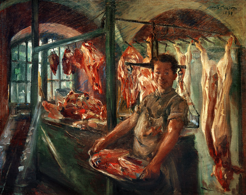 Butcher shop a Lovis Corinth