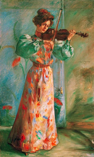 Die Geigenspielerin a Lovis Corinth