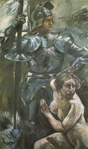 under protection of the weapons a Lovis Corinth