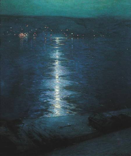 Moonlight on the River a Lowell Birge Harrison
