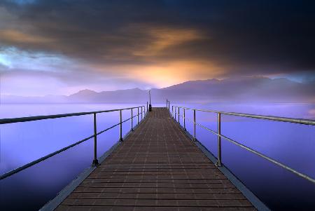 Pier at sunset