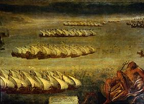 The naval battle of Lepanto.