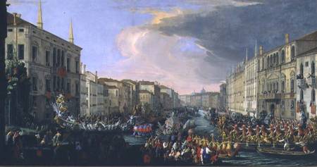 Regatta Held in Honour of Frederick VI of Denmark (1671-1730) a Luca Carlevaris