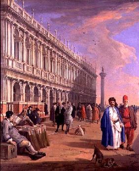 Venice: The Piazzetta with Figures