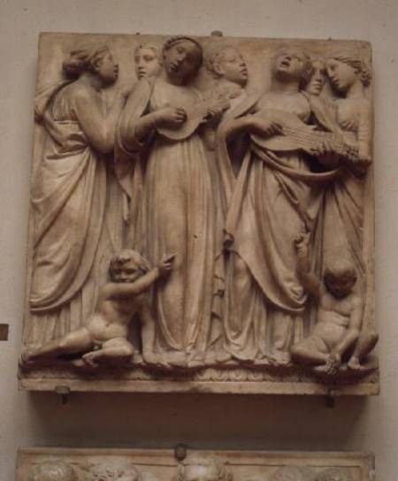Singing angels, relief from the Cantoria a Luca Della Robbia