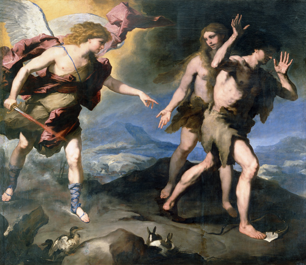 Expulsion from the Paradise a Luca Giordano