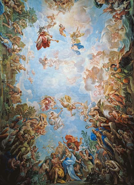 Fresco nel Palazzo Medici Riccardi a Firenze a Luca Giordano