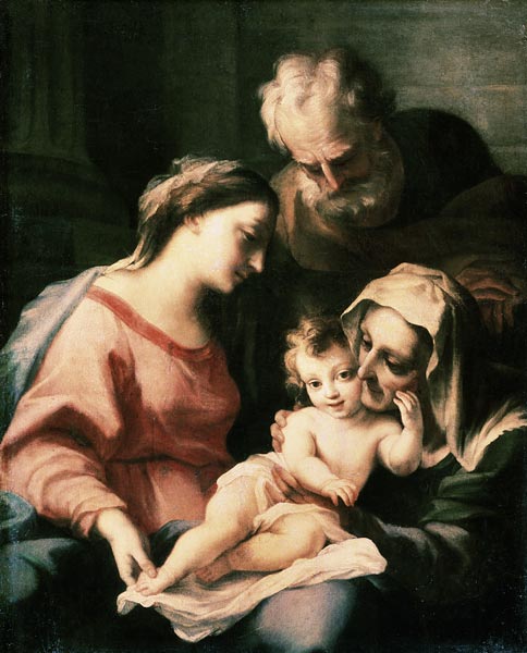 The Holy Family a Luca Giordano