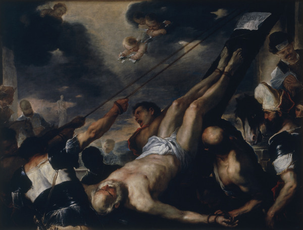 L.Giordano / Crucifixion of Peter / 1692 a Luca Giordano