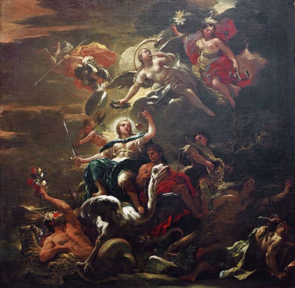 L.Giordano, Allegorie der Gerechtigkeit a Luca Giordano