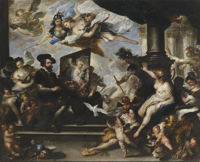 Rubens painting the Allegory of Peace a Luca Giordano
