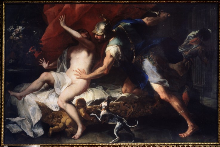 Tarquinius and Lucretia a Luca Giordano