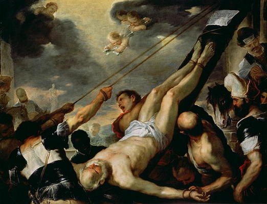 The Crucifixion of St. Peter a Luca Giordano