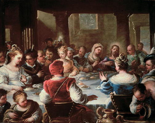 The Marriage at Cana (oil on canvas) a Luca Giordano