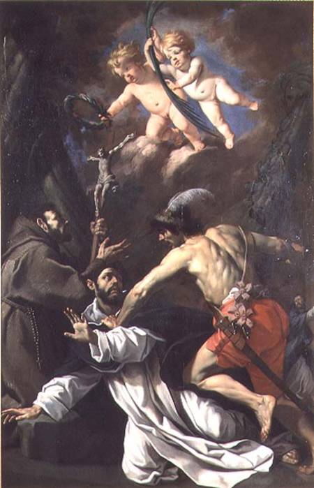 The Martyrdom of St. Peter Martyr a Luca (Luca da Reggio) Ferrari