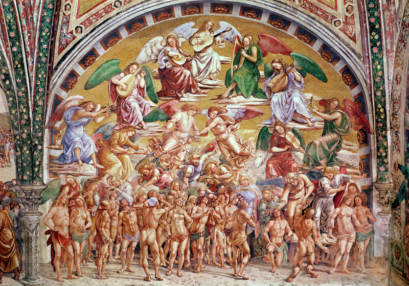 The Calling of the Chosen to Heaven (see also 136323) a Luca Signorelli