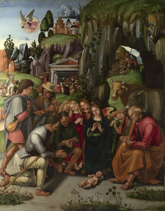 The Adoration of the Shepherds a Luca Signorelli