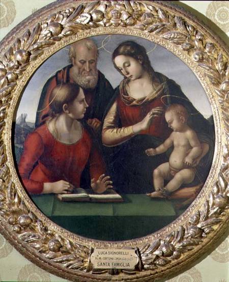 Holy Family with St. Catherine a Luca Signorelli