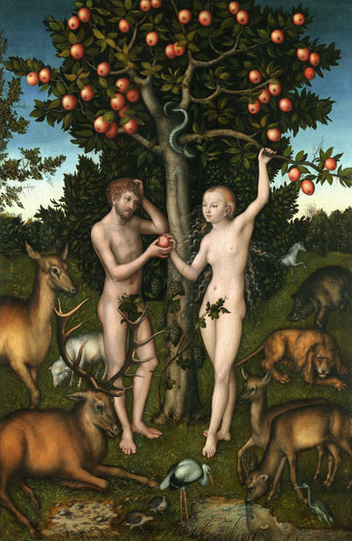 Adam and Eve a Lucas Cranach il Vecchio