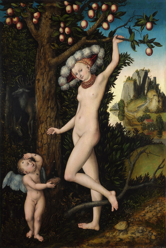 Cupid complaining to Venus a Lucas Cranach il Vecchio