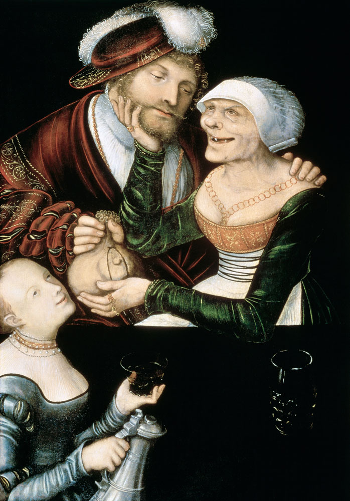 A procuress a Lucas Cranach il Vecchio