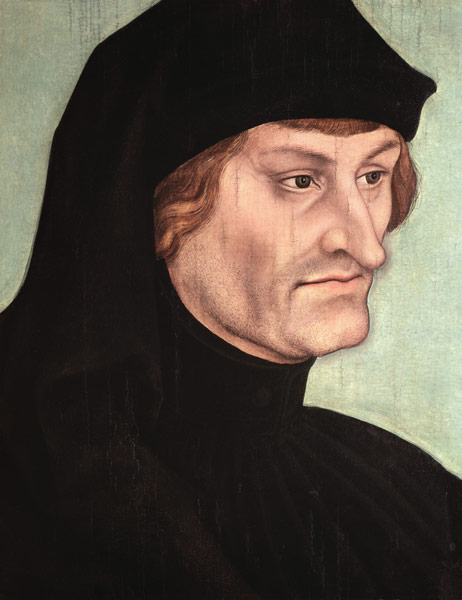 Portrait of Rudolf Agricola (1444-85) a Lucas Cranach il Vecchio