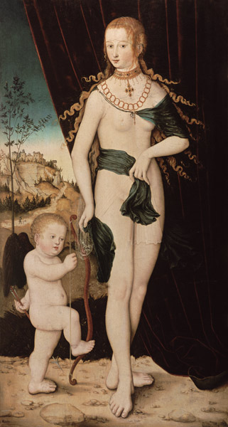 Venus and Cupido. a Lucas Cranach il Vecchio