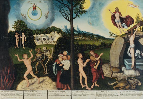 Damnation and Redemption. Law and Grace a Lucas Cranach il Vecchio