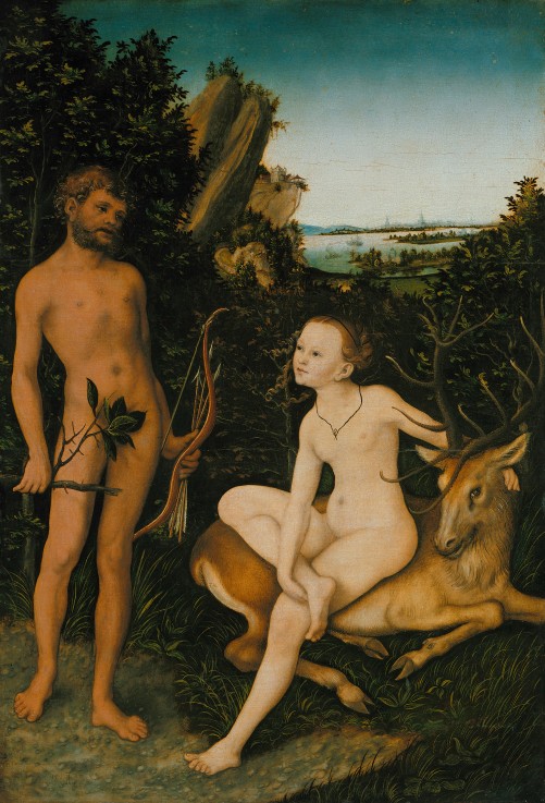 Landscape with Apollo and Diana a Lucas Cranach il Vecchio