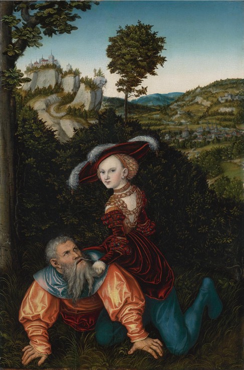 Aristotle and Phyllis a Lucas Cranach il Vecchio