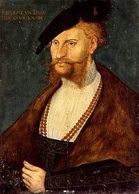 Portrait of the duke Ernst of Brunswick a Lucas Cranach il Vecchio
