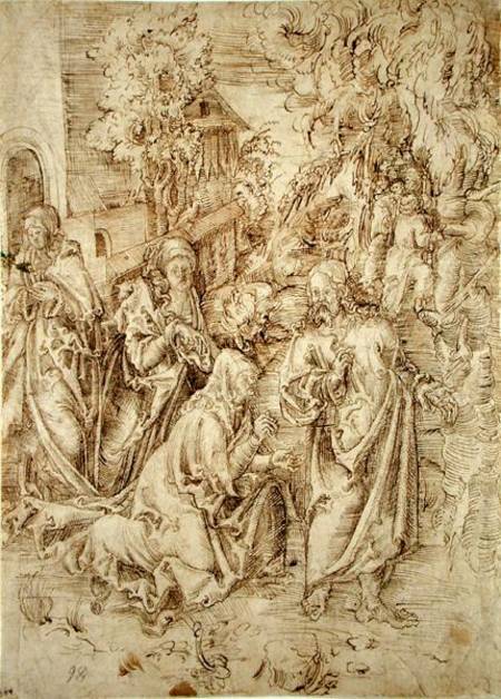 Christ taking leave of his Mother a Lucas Cranach il Vecchio