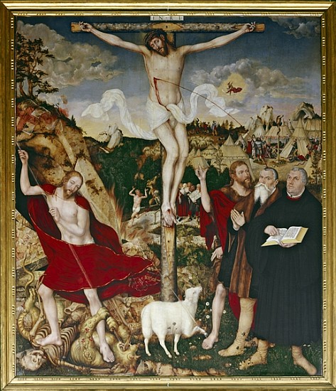 Christ on the Cross, 1552-55 a Lucas Cranach il Vecchio