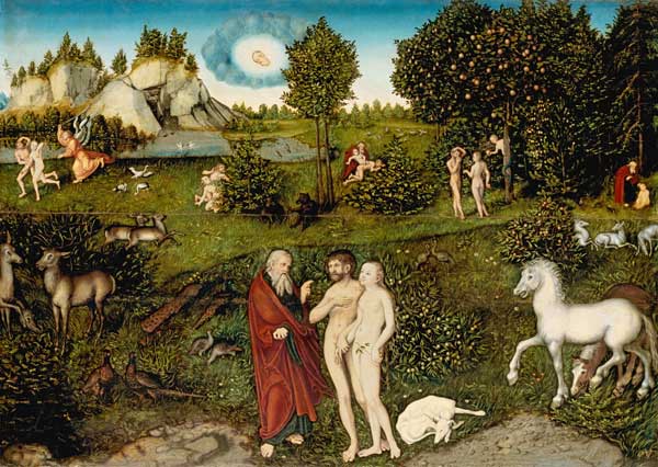 The paradise. a Lucas Cranach il Vecchio