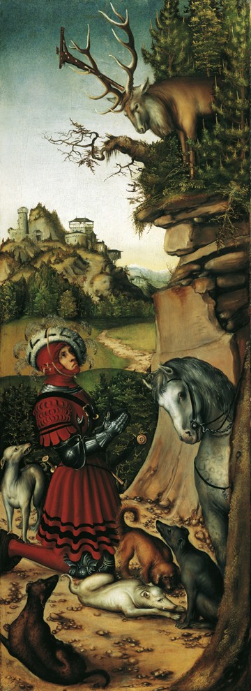 Saint Eustace a Lucas Cranach il Vecchio