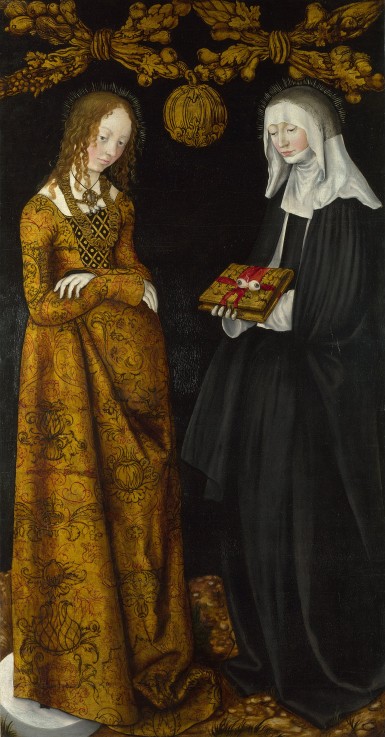 Saints Christina and Ottilia a Lucas Cranach il Vecchio