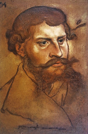 Ernest I, Duke of Brunswick-Lueneburg (crayon & w/c) a Lucas Cranach il Vecchio