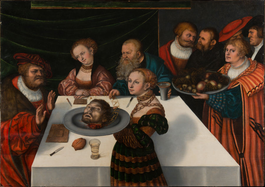 The Feast of Herod a Lucas Cranach il Vecchio